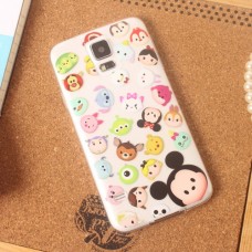 Samsung Galaxy S5 - Cartoon Characters Clear TPU Soft Protective Phone Cover Cases